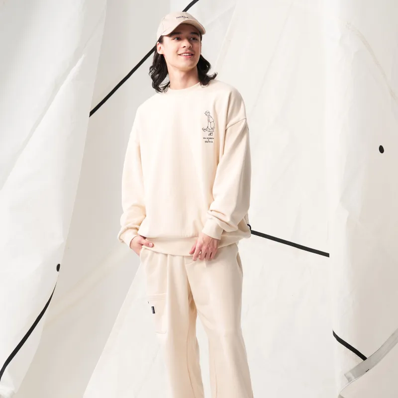 Nautica White Sail Sweatshirt Men's-3