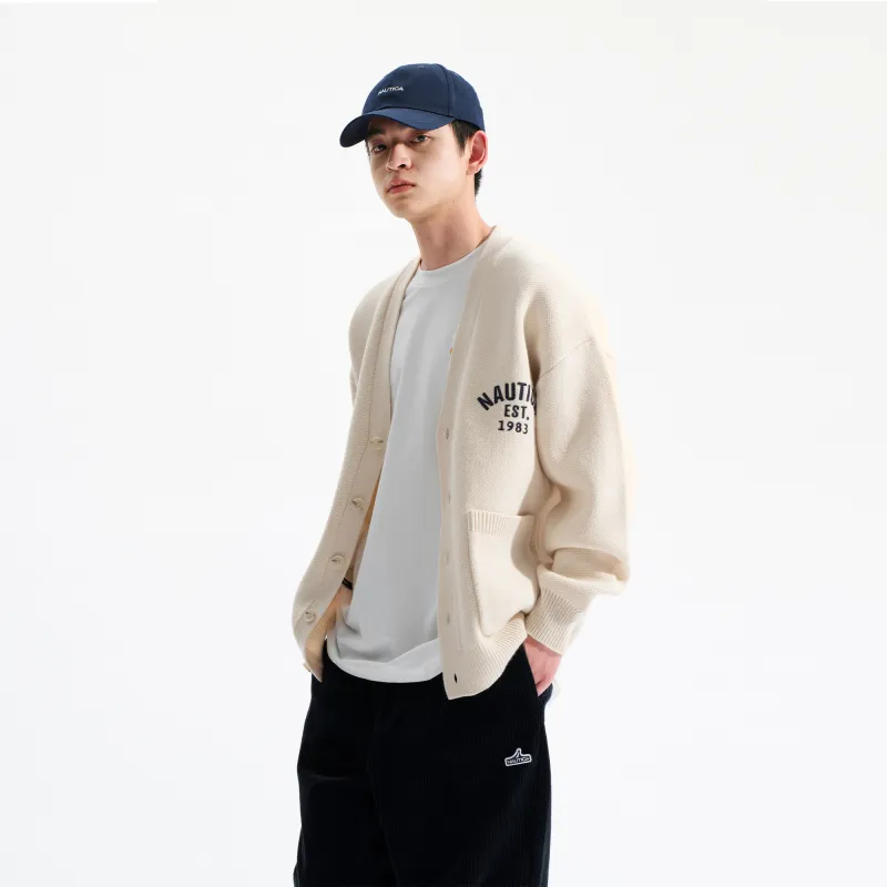 Nautica White Sail Sweater Cardigan Men's-7