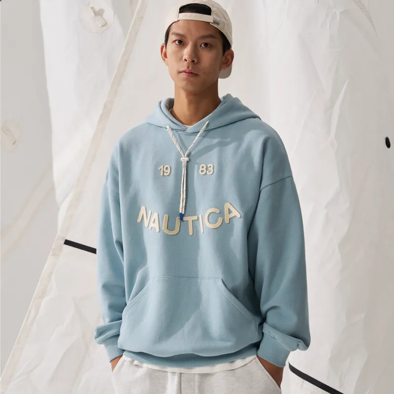 Nautica White Sail Long-Sleeved Sweatshirt Unisex-18