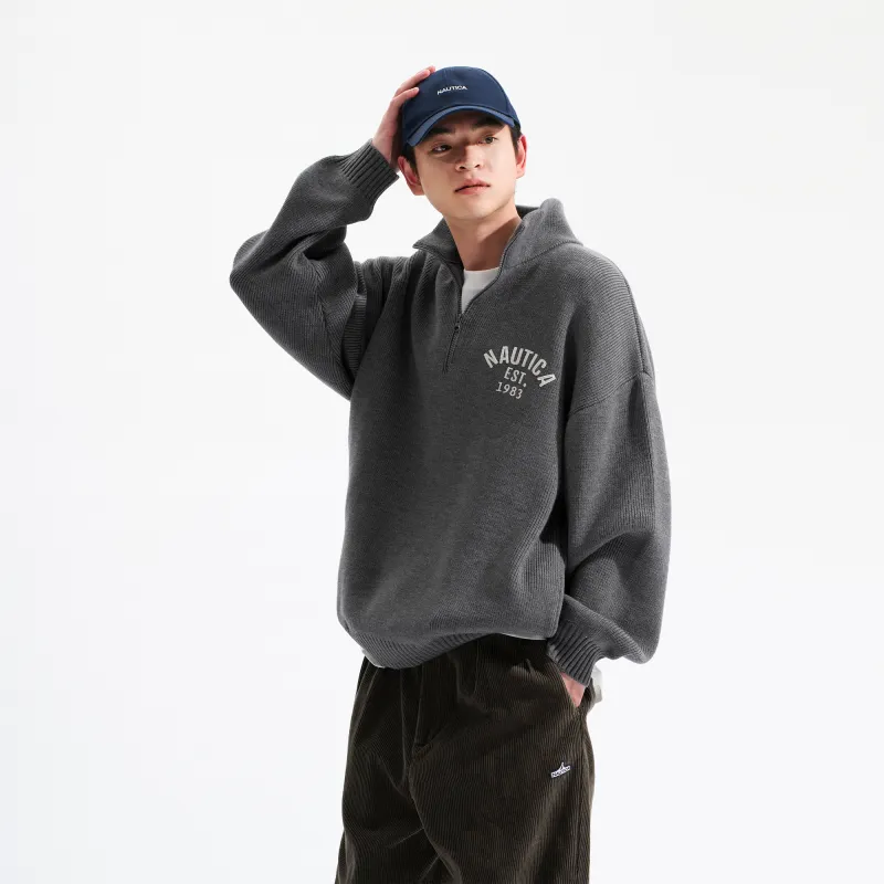 Nautica White Sail Sweater Men's-8