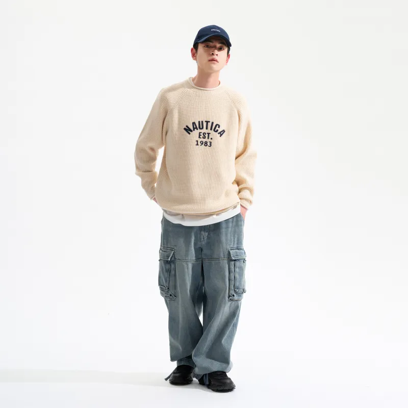 Nautica White Sail Sweater Men's-2