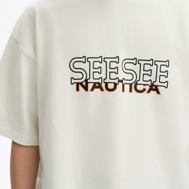 Nautica White Sail x SEESEE SS24 T Shirt Unisex-2