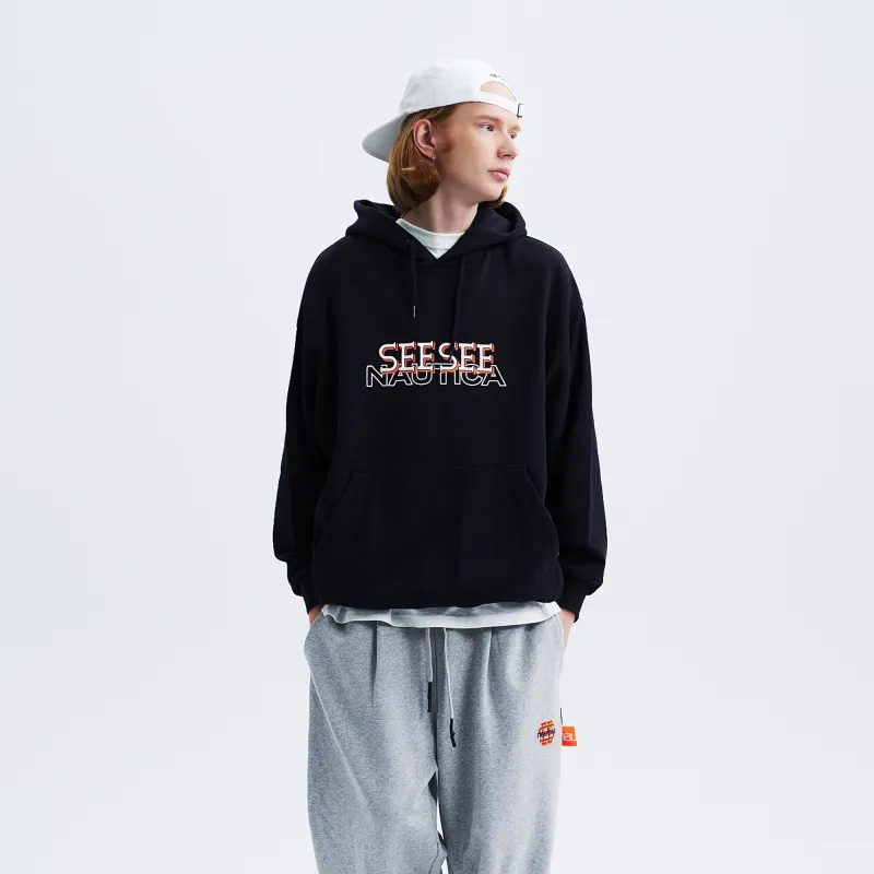 See See X Nautica White Sail Nautica White Sail X SEE SEE Co branded Series Sweatshirts Unisex-16