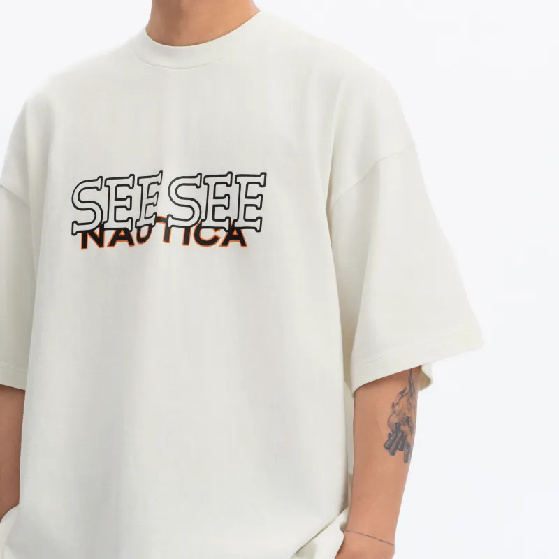 Nautica White Sail x SEESEE SS24 T Shirt Unisex-3