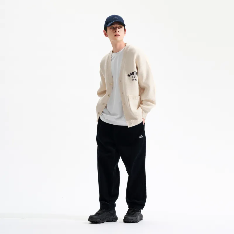 Nautica White Sail Sweater Cardigan Men's-3