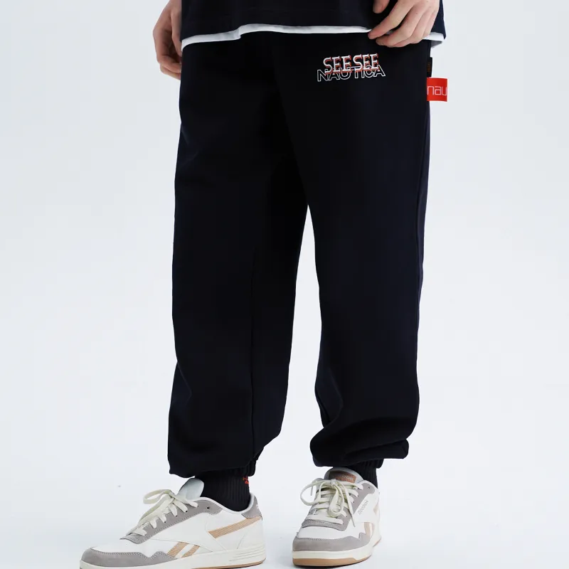 See See X Nautica White Sail Nautica White Sail X SEE SEE Co branded Series Knitted Sweatpants Unisex-18
