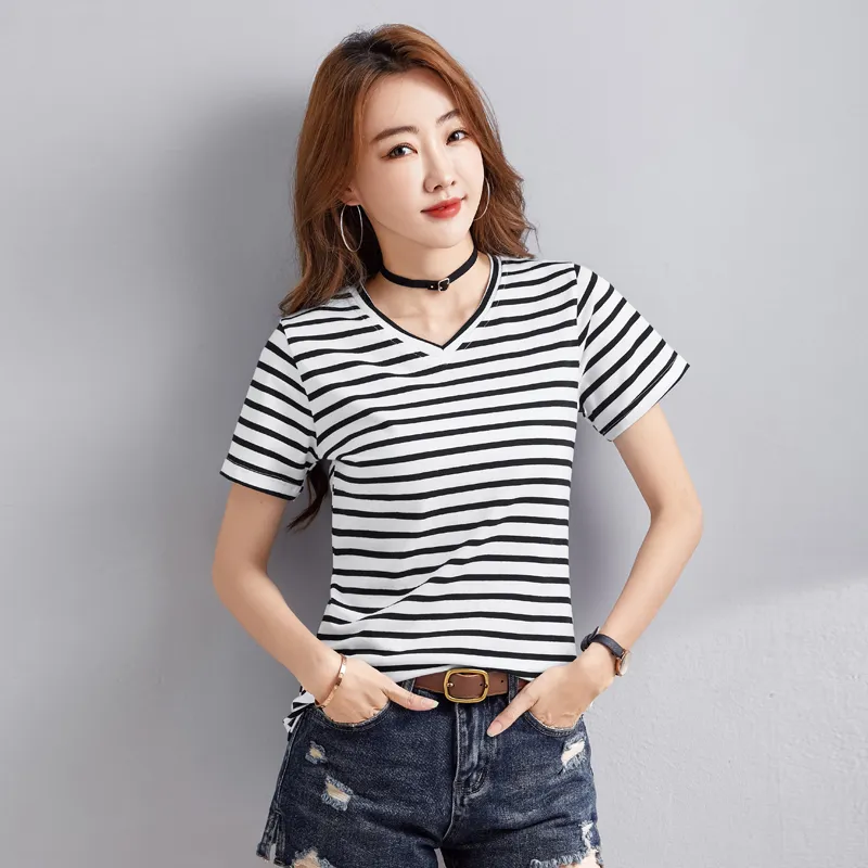 Mu Qingqing T Shirts Women's Black/White-2