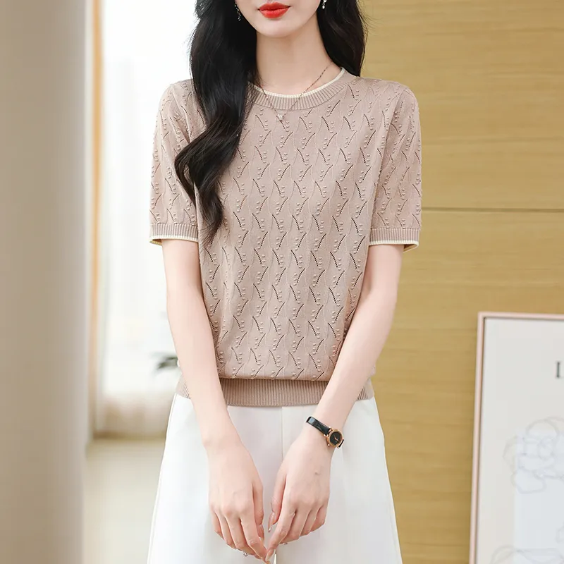 Mu Qingqing T Shirts Women's Khaki-2