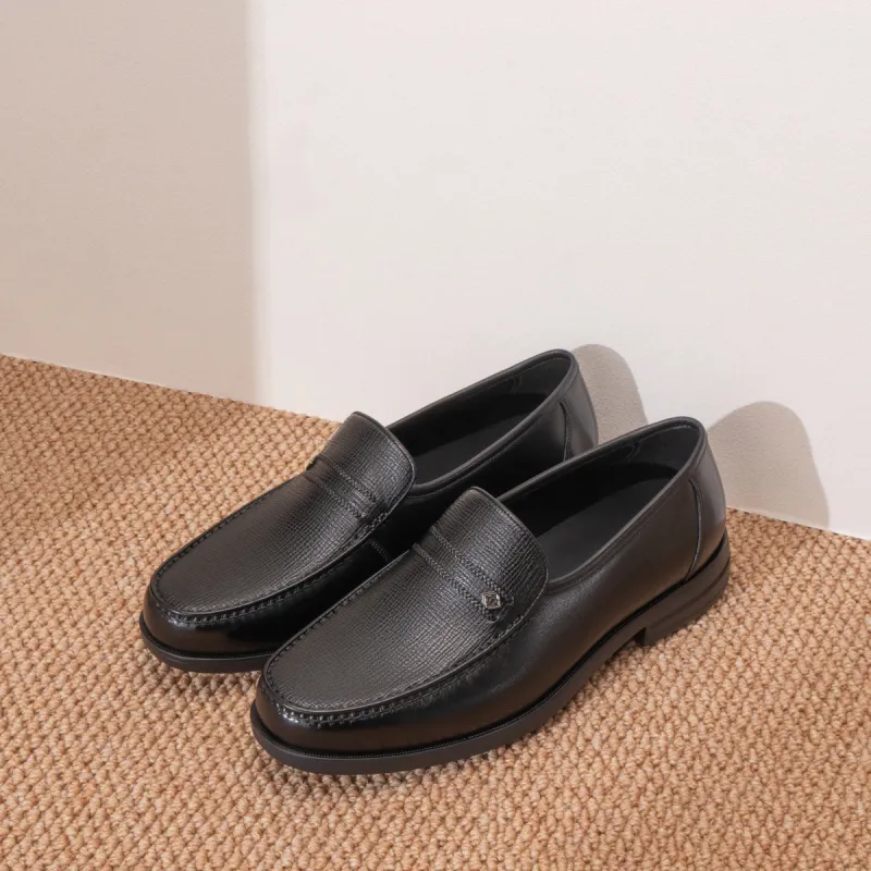 Chrisdien Deny Loafers 3CM Men's Black-5