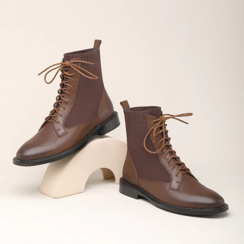 Chrisdien Deny Ankle Boots 2.5CM Women's Light Brown-7