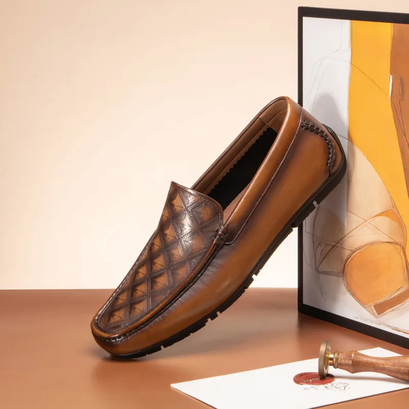 CHRISDIEN DENY Loafers Men Black/Yellow Brown-10