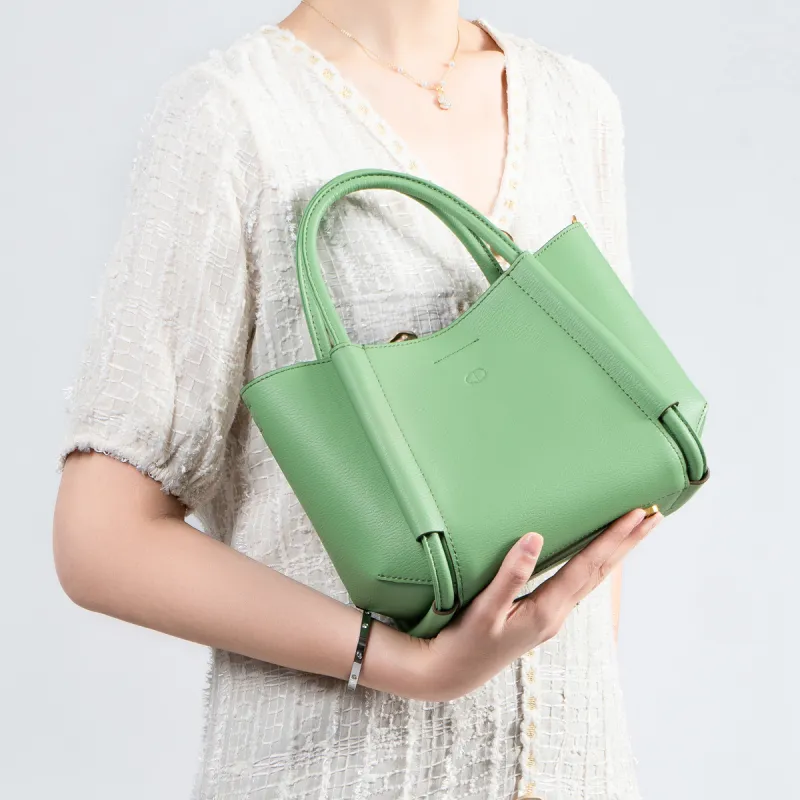 Chrisdien Deny Split Cow Leather Basket Bag, Shoulder Bag, Crossbody Bag, Handbag Regular Women's Multicolor-19