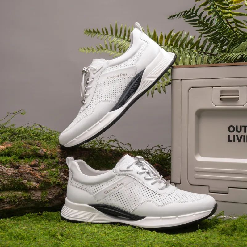 Chrisdien Deny Breathable, Height Enhancing, Lightweight Low Top Casual Shoes Men's-13