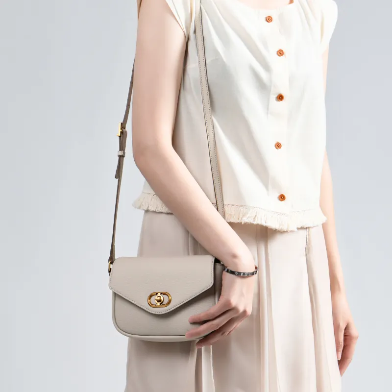 Chrisdien Deny Split Cow Leather Tofu Bag, Small Square Bag, Crossbody Bag, Shoulder Bag Women's Multicolor-10
