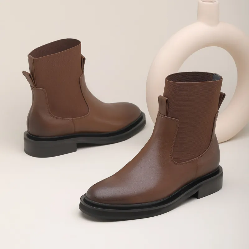 Chrisdien Deny Ankle Boots 3CM Women's Chocolate-3