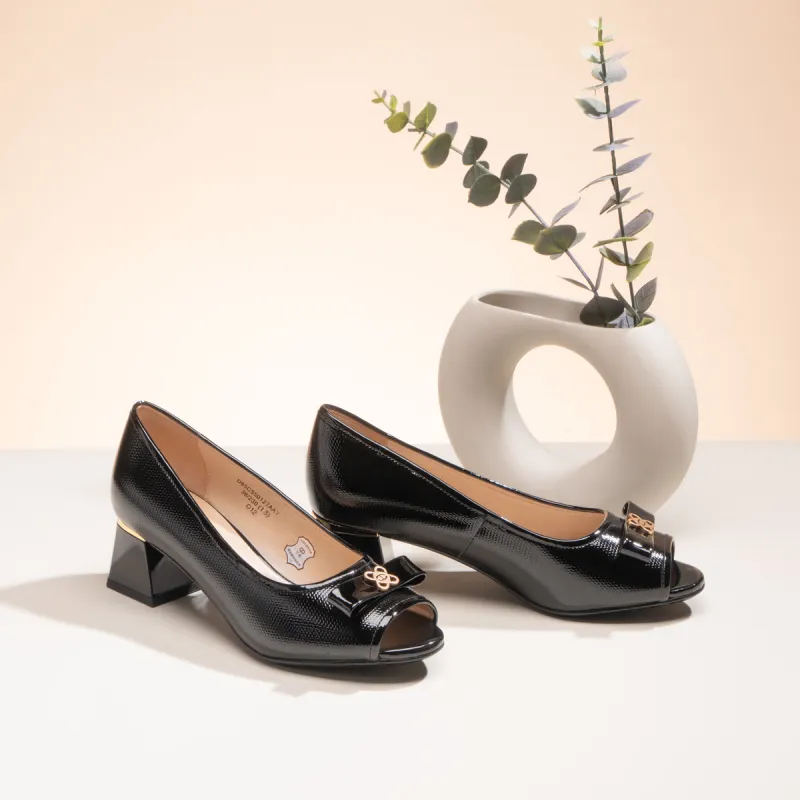 Chrisdien Deny Chunky Heel High Heels 4.5CM Women's-13