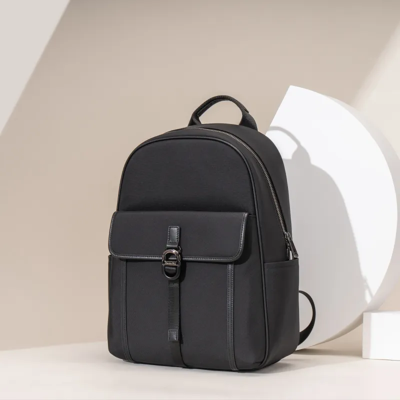 Chrisdien Deny Fabric Backpack Men's Black-7