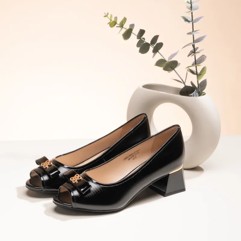 Chrisdien Deny Chunky Heel High Heels 4.5CM Women's-11