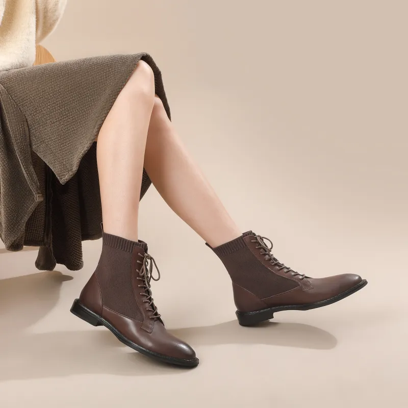 Chrisdien Deny Ankle Boots 2.5CM Women's Light Brown-3