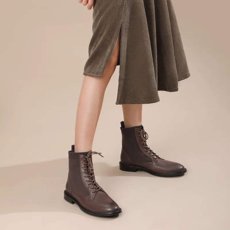Chrisdien Deny Ankle Boots 2.5CM Women's Light Brown-4