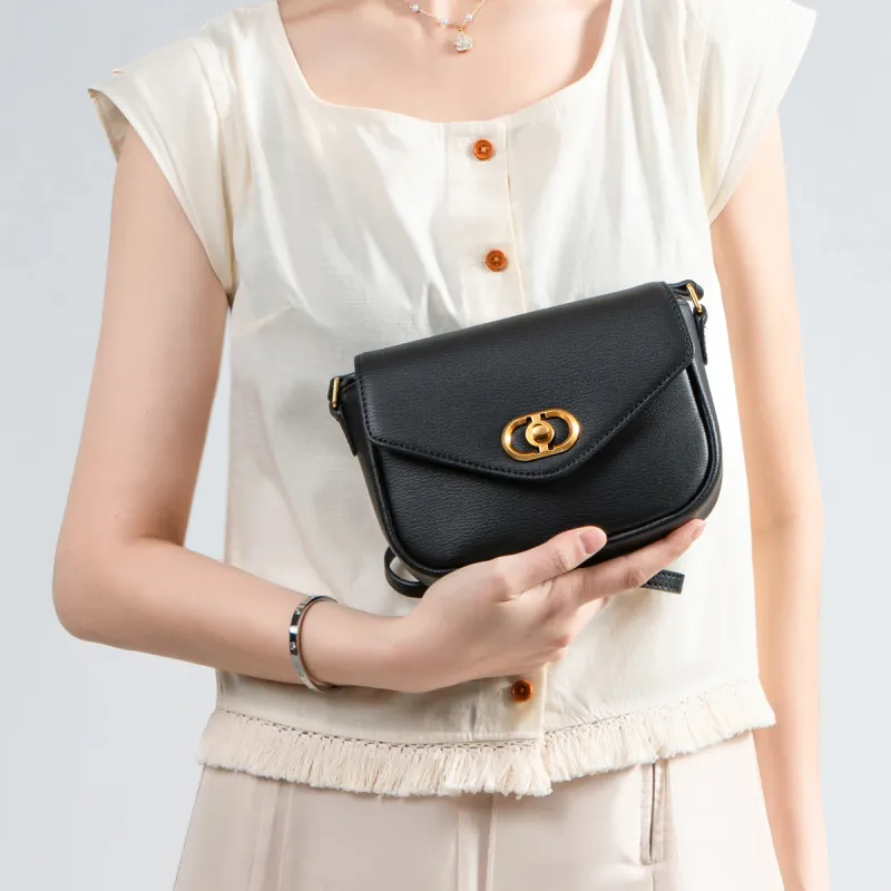 Chrisdien Deny Split Cow Leather Tofu Bag, Small Square Bag, Crossbody Bag, Shoulder Bag Women's Multicolor-23