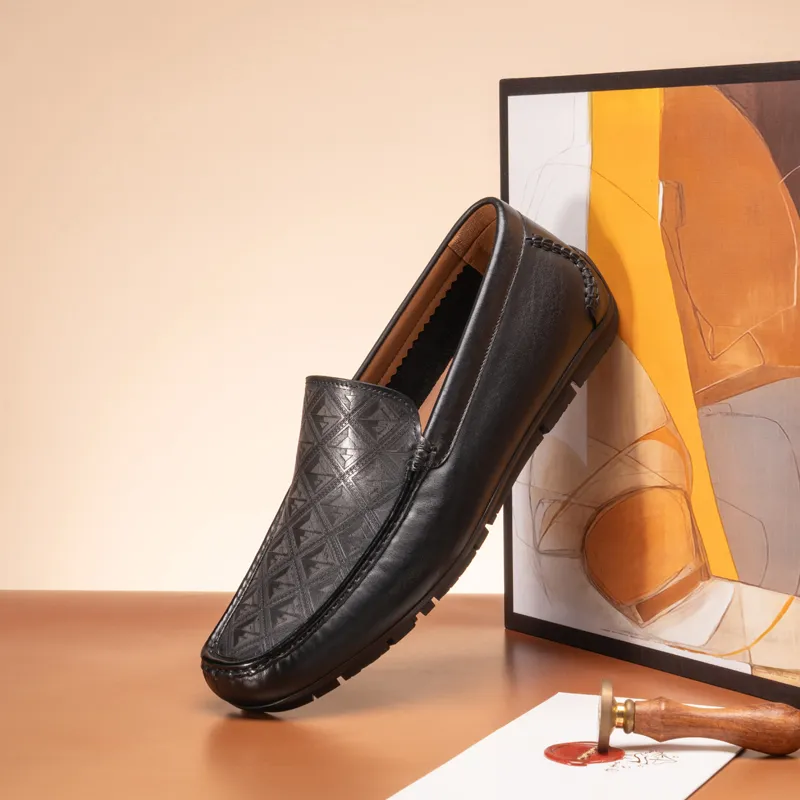 CHRISDIEN DENY Loafers Men Black/Yellow Brown-4