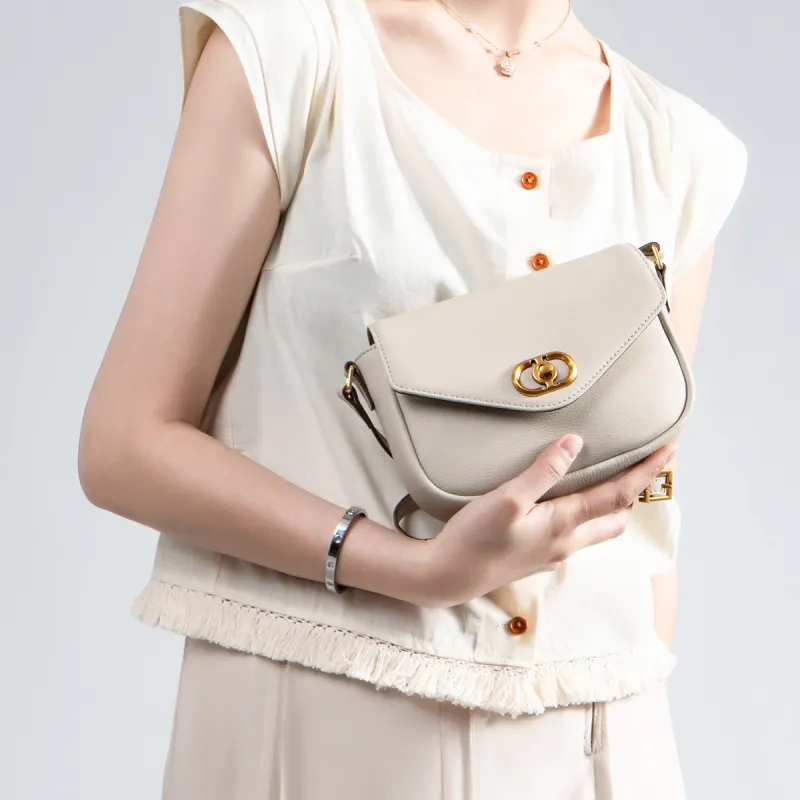 Chrisdien Deny Split Cow Leather Tofu Bag, Small Square Bag, Crossbody Bag, Shoulder Bag Women's Multicolor-11