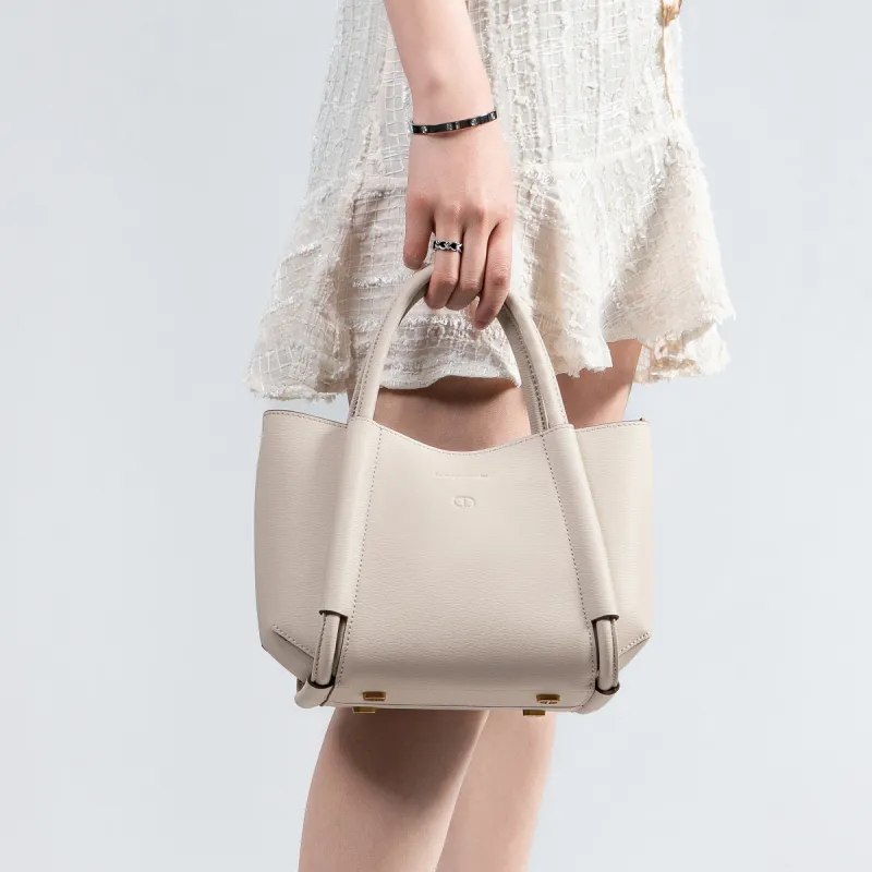 Chrisdien Deny Split Cow Leather Basket Bag, Shoulder Bag, Crossbody Bag, Handbag Regular Women's Multicolor-13