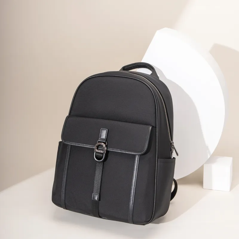 Chrisdien Deny Fabric Backpack Men's Black-6