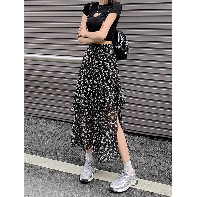 Pa33word Casual Long Skirt Women's-4