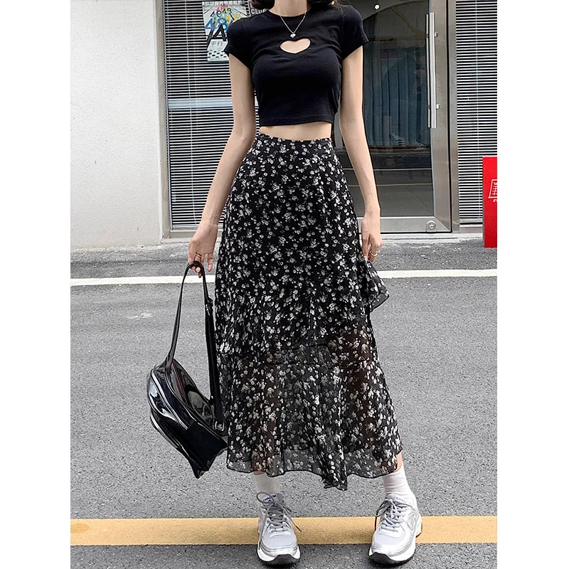Pa33word Casual Long Skirt Women's-1