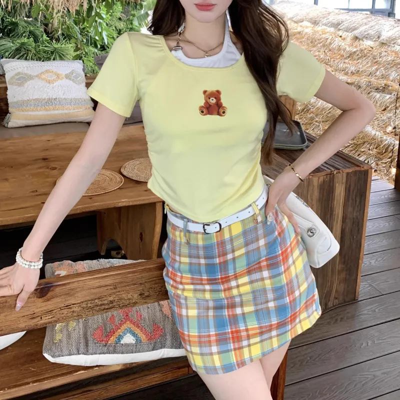 TORIGHT Two Piece Skirt Sets Women's-5