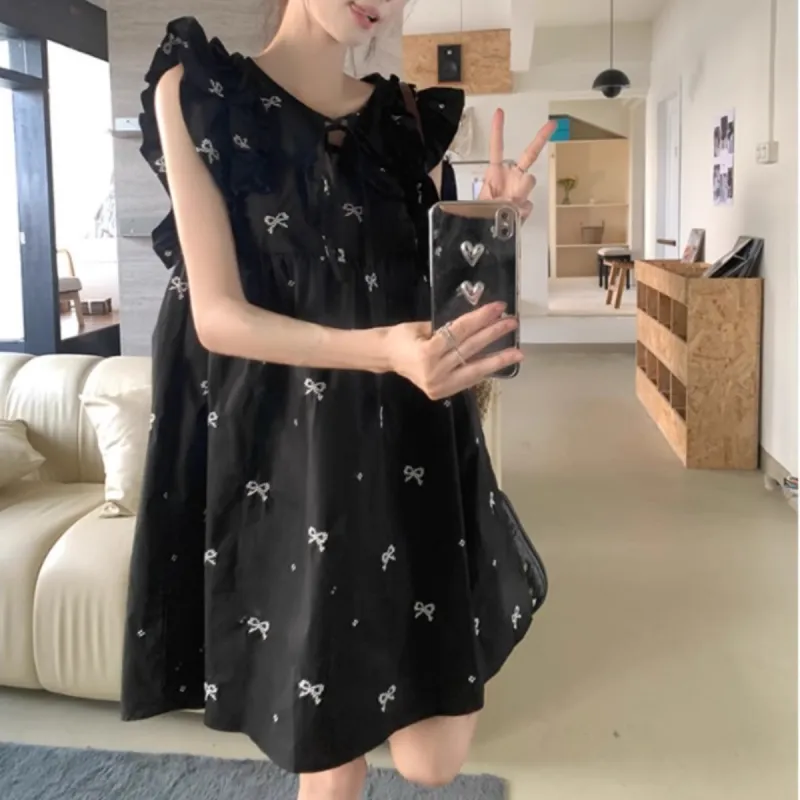 TORIGHT Sleeveless Dress Women's Black-6