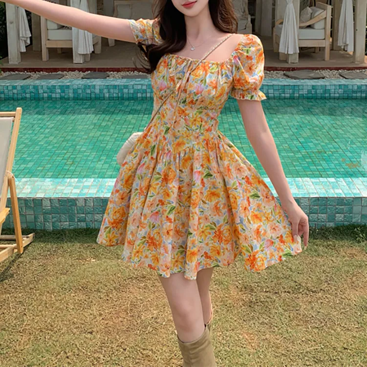 TORIGHT Short Sleeved Dress Women's-5