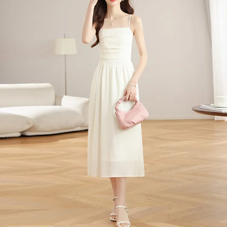 TORIGHT Slip Dress Women's Beige Apricot-5