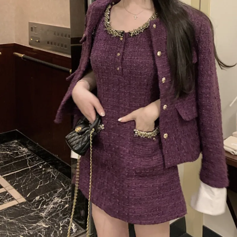 TORIGHT Skirt Set Women's Purple-1