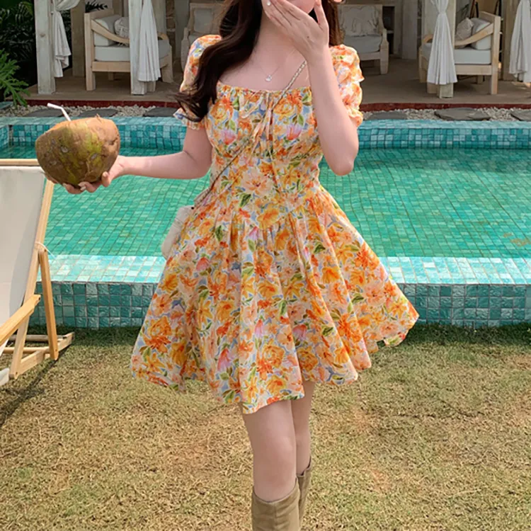 TORIGHT Short Sleeved Dress Women's-4