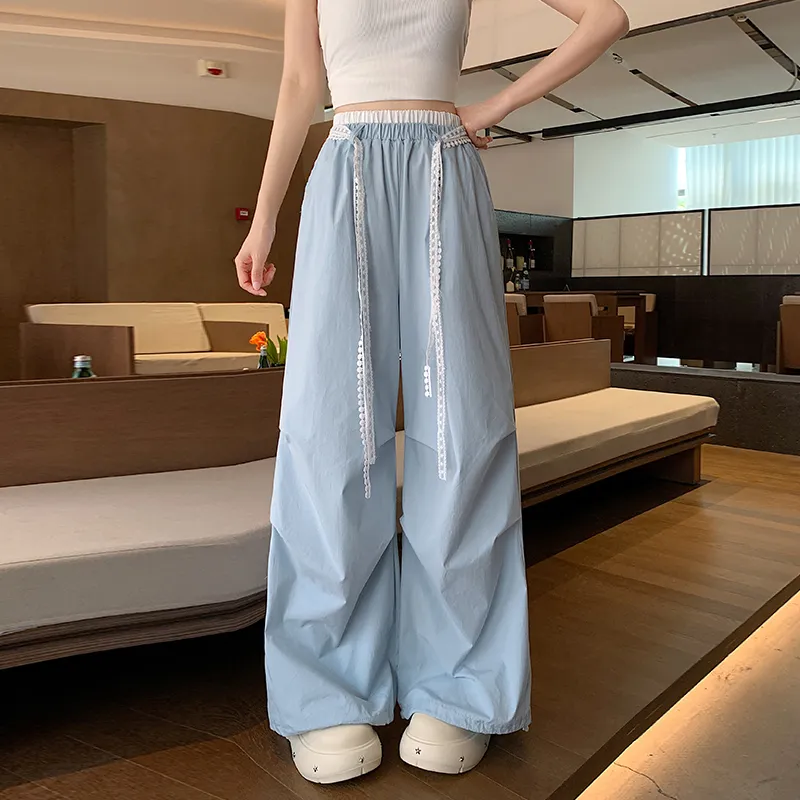 TORIGHT Cargo Pants Women's Blue+Bowknot Hair Tie Comes With-6