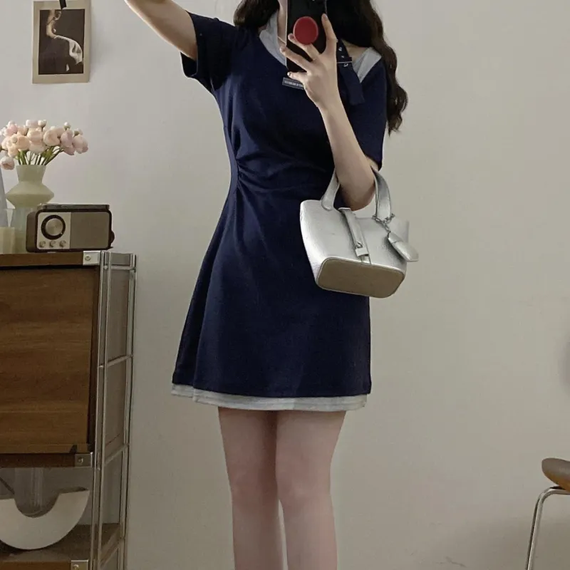 TORIGHT Short Sleeved Dress Women's-5