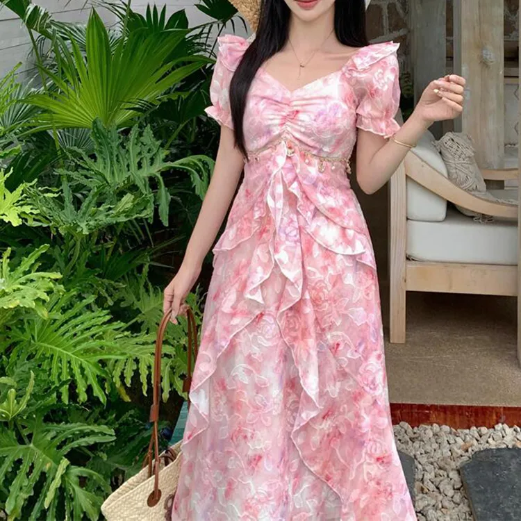 TORIGHT Short Sleeved Dress Women's-5