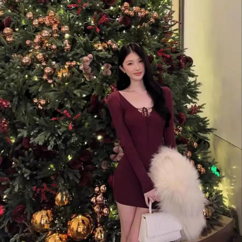 TORIGHT Long Sleeved Dresses Women's-9