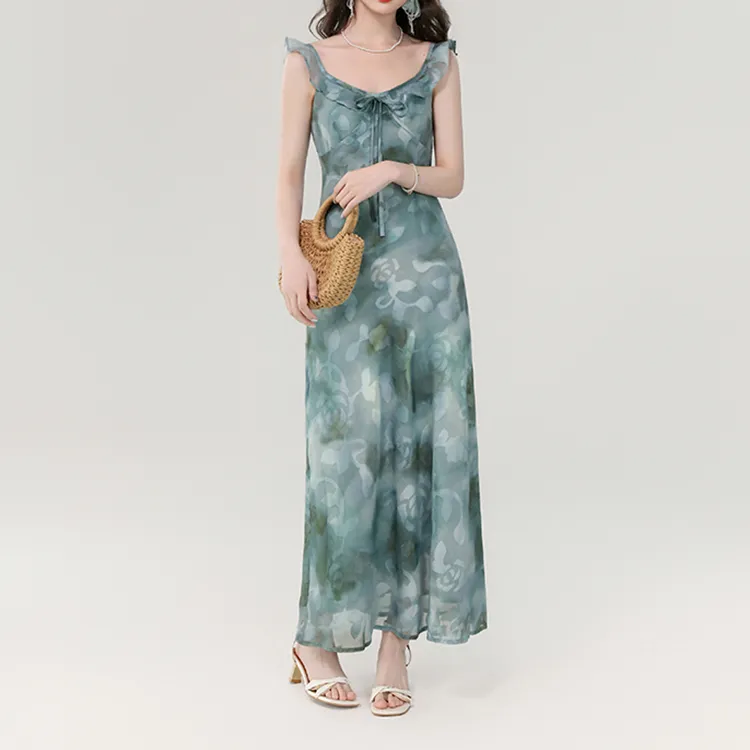 TORIGHT Sleeveless Dress Women's Blue-2