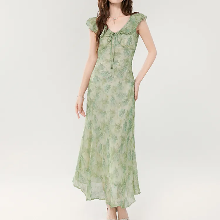 TORIGHT Sleeveless Dress Women's Light Green-3