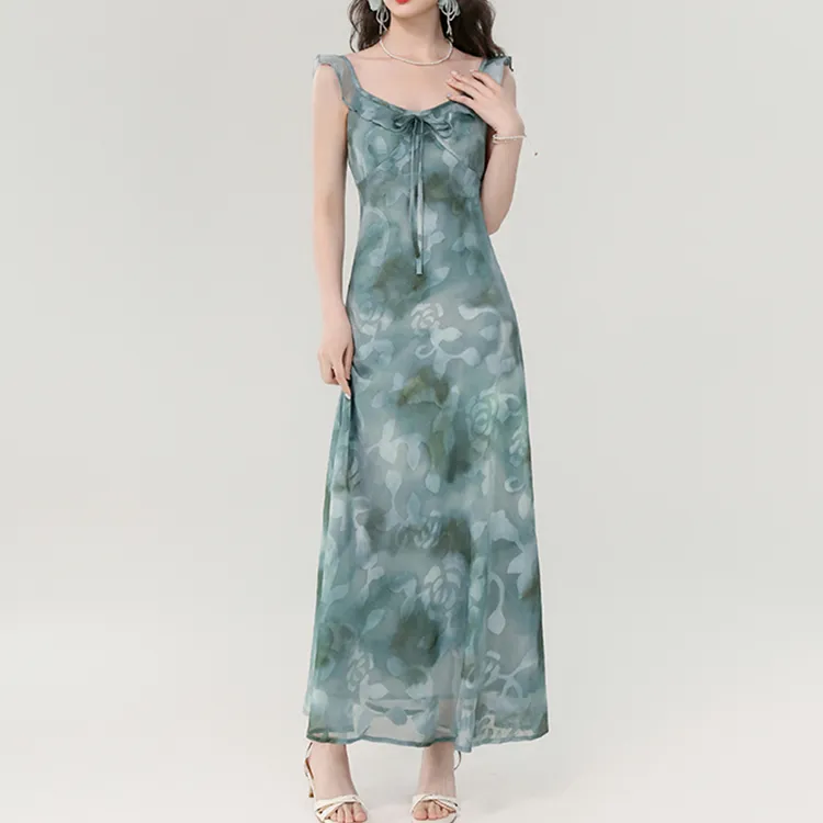 TORIGHT Sleeveless Dress Women's Blue-4