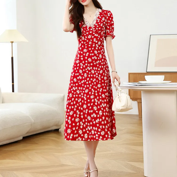 TORIGHT Short Sleeved Dress Women's-5