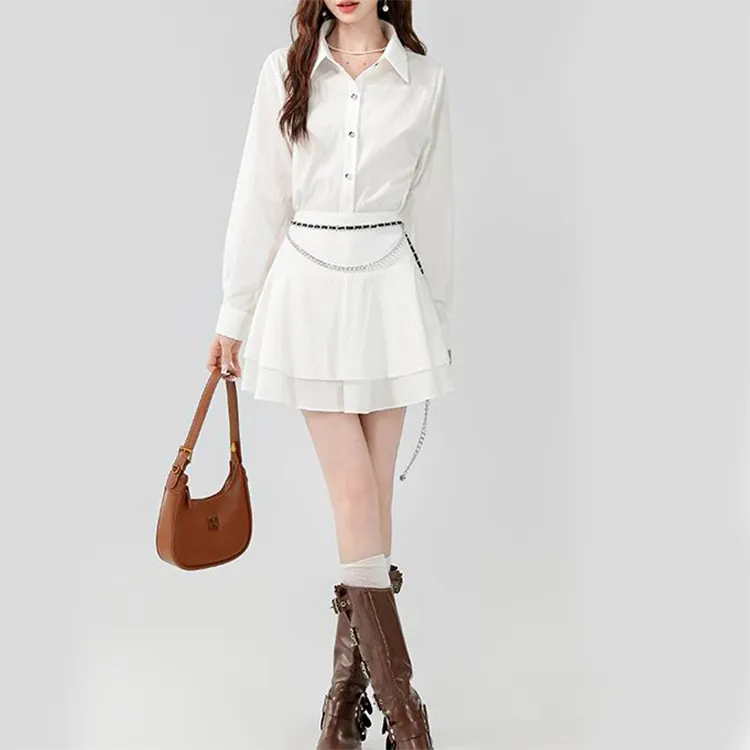 TORIGHT Skirt Set Women's White-6