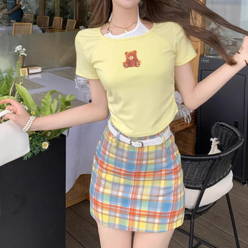 TORIGHT Two Piece Skirt Sets Women's-4