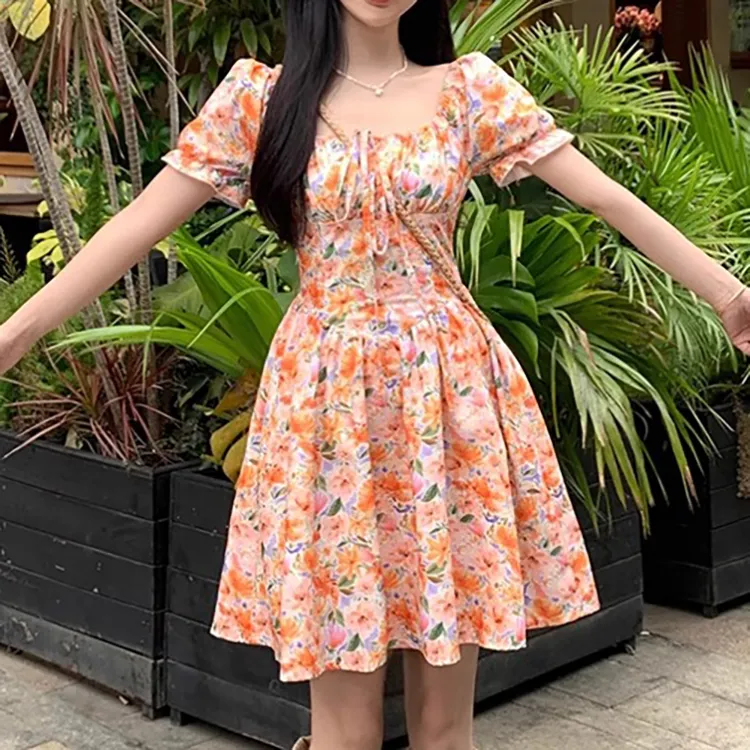 TORIGHT Short Sleeved Dress Women's-3
