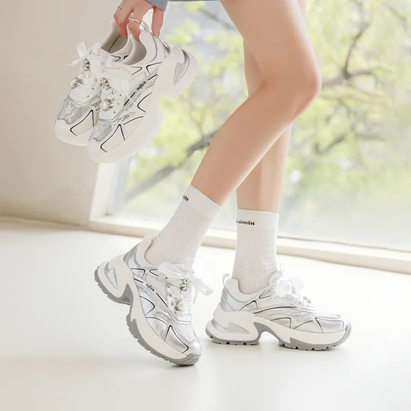XINGQILIUQIXIA x Safiya Breathable Slip-Resistant Chunky Sneakers Women's-11