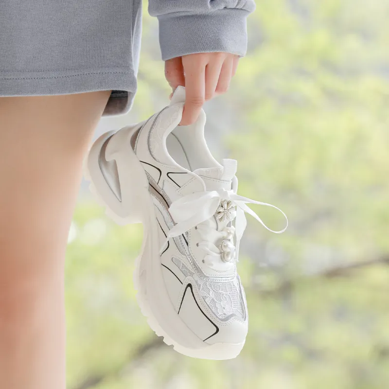 XINGQILIUQIXIA x Safiya Breathable Slip-Resistant Chunky Sneakers Women's-5